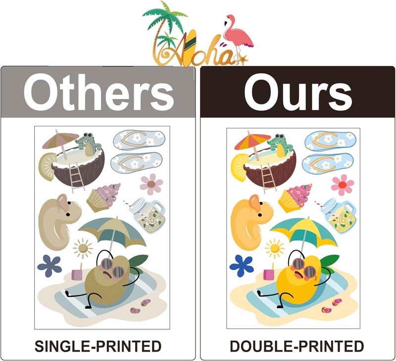 i-Beeboo Summer Decorations Window clings for Glass Windows Summer Window Stickers - Image 3